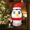 Christmas Inflatable Lighted 0.9M Xmas Penguin Garden Outdoor Decoration