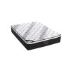 Knitted Exclusive Euro Top Mattress Queen Size Pocket Coil Medium Firm 33cm Thick