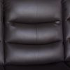 2 Seater Recliner Sofa In Faux Leather Lounge Couch in Brown