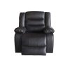 3+1+1 Seater Recliner Sofa In Faux Leather Lounge Couch in Brown