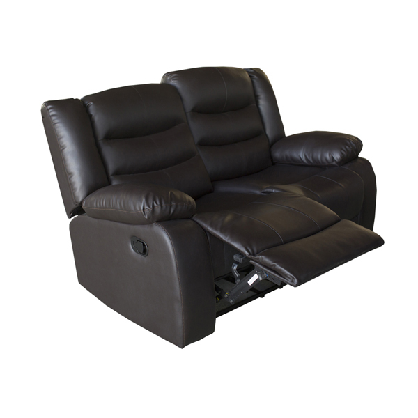 3+2 Seater Recliner Sofa In Faux Leather Lounge Couch in Brown