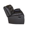 3+2 Seater Recliner Sofa In Faux Leather Lounge Couch in Brown