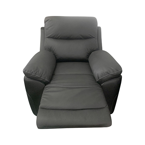 1RR+2RR+3RR Finest Fabric Electric Recliner Feature Multi Positions Ultra Cushioned USB Outlets in Charcoal Colour