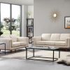 3+2 Seater Sofa Beige Fabric Lounge Set for Living Room Couch with Wooden Frame