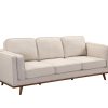 3+2 Seater Sofa Beige Fabric Lounge Set for Living Room Couch with Wooden Frame