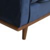 3+2 Seater Sofa BlueFabric Lounge Set for Living Room Couch with Wooden Frame