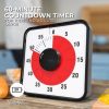 60 Minutes Visual Timer Mechanical Reminder Alarm Clock Kitchen Large