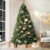 Jingle Jollys Christmas Tree Xmas Trees Decorations Pine-Needle Tips – 7ft – 1584 Tips