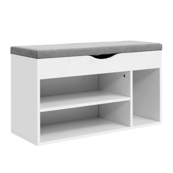 Shoe Rack Bench Shoe Cabinet White Allen