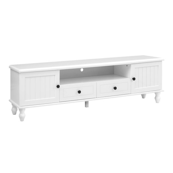 TV Cabinet Entertainment Unit 160cm White Kubi