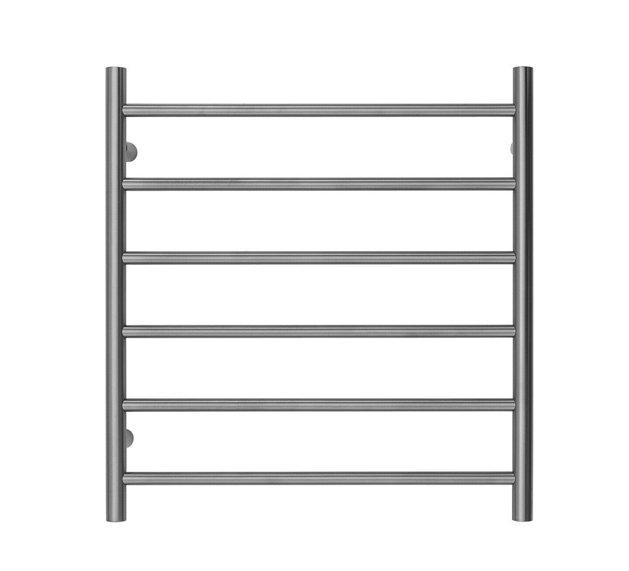 Premium Brushed Chrome Towel Rack – 6 Bars, Round Design, AU Standard, 650x620mm Wide