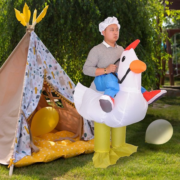 CHICKEN Fancy Dress Inflatable Suit – Fan Operated Costume