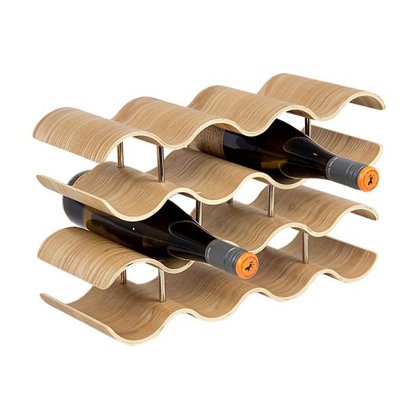 Wooden Wave Wine Rack/Creative Home Grape Wine Holder Shelf Cabinet/Bottle Rack