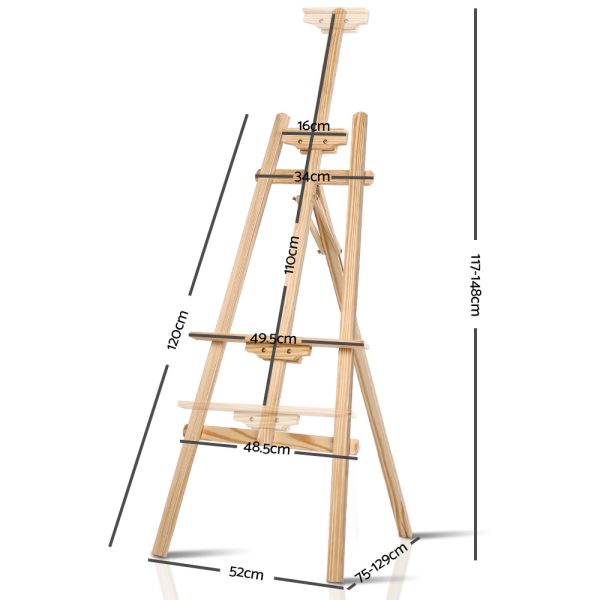 Painting Easel Pine Wood 147cm