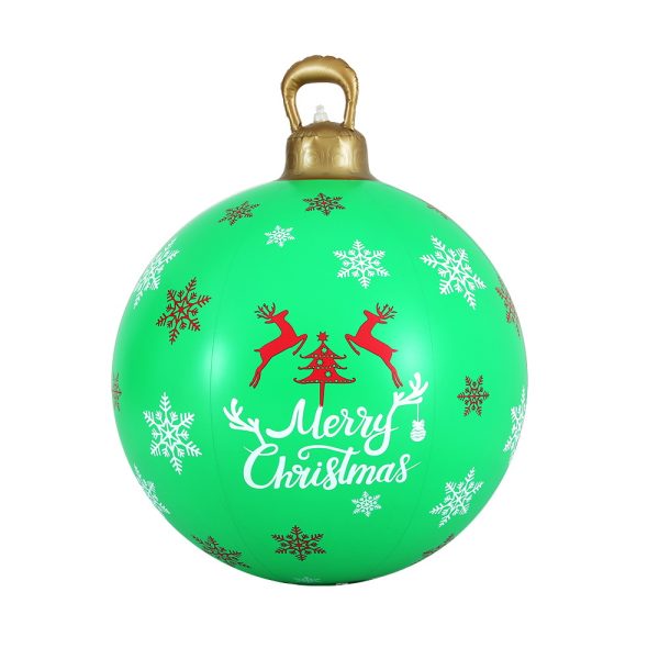 Christmas Inflatable Ball Bauble 60cm Outdoor Decoration Green