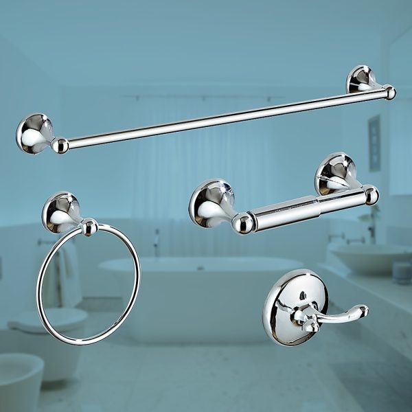 4 Piece Towel Bar Set Bath Accessories Bathroom Hardware